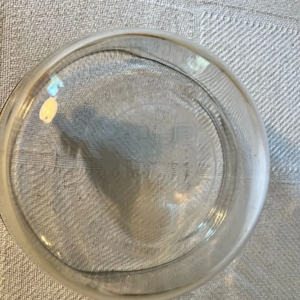 Vintage Anchor Hocking Rooster Sunshine Mixing Bowl Clear Glass 2.5 Qt TV Prop.